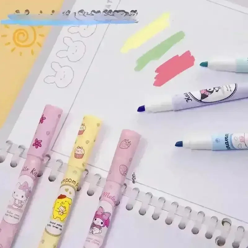 Sanrio Kawaii Fluorescent Highlighter (Set of 6) - Bear Hugs
