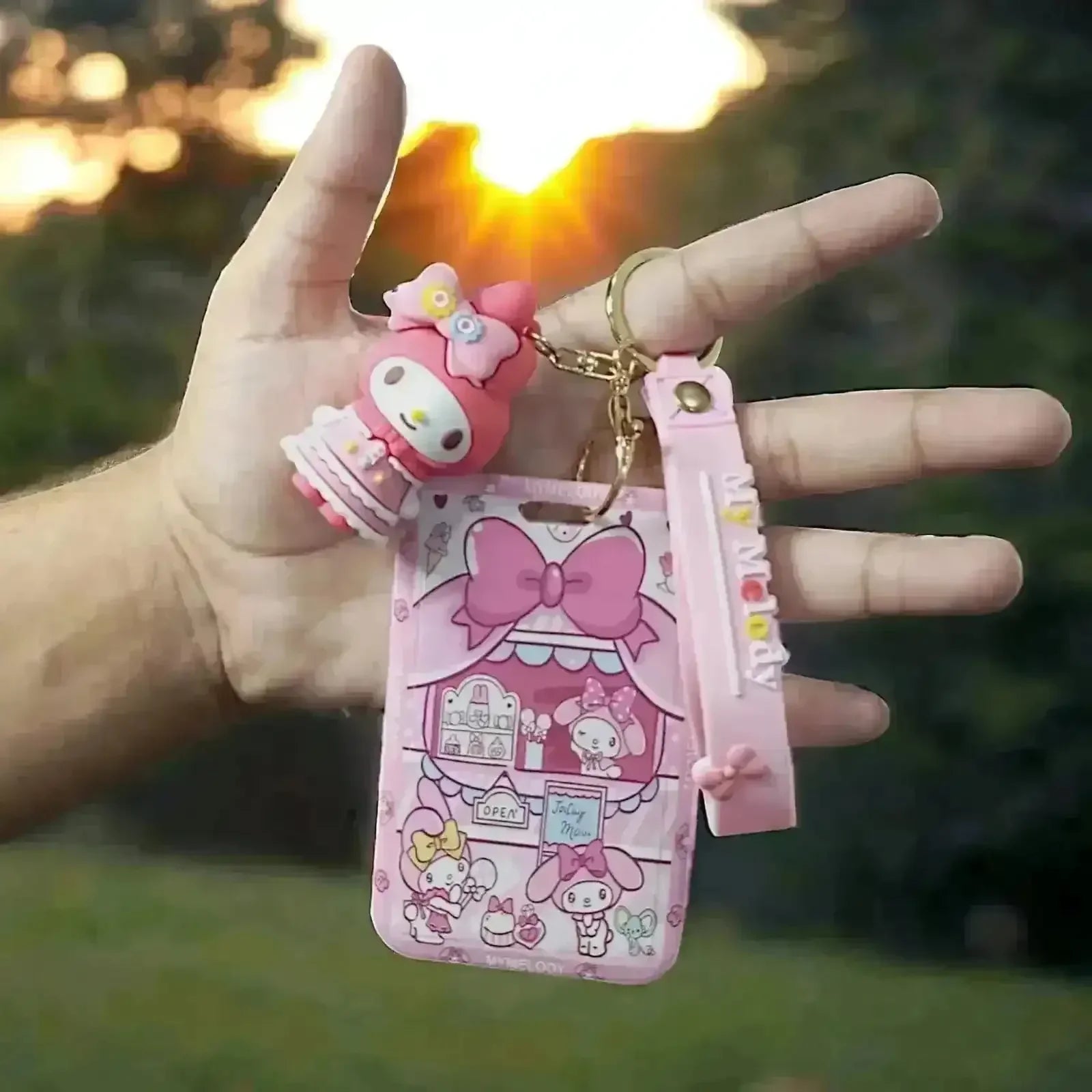 Sanrio Kawaii ID Card Keychain - Bear Hugs