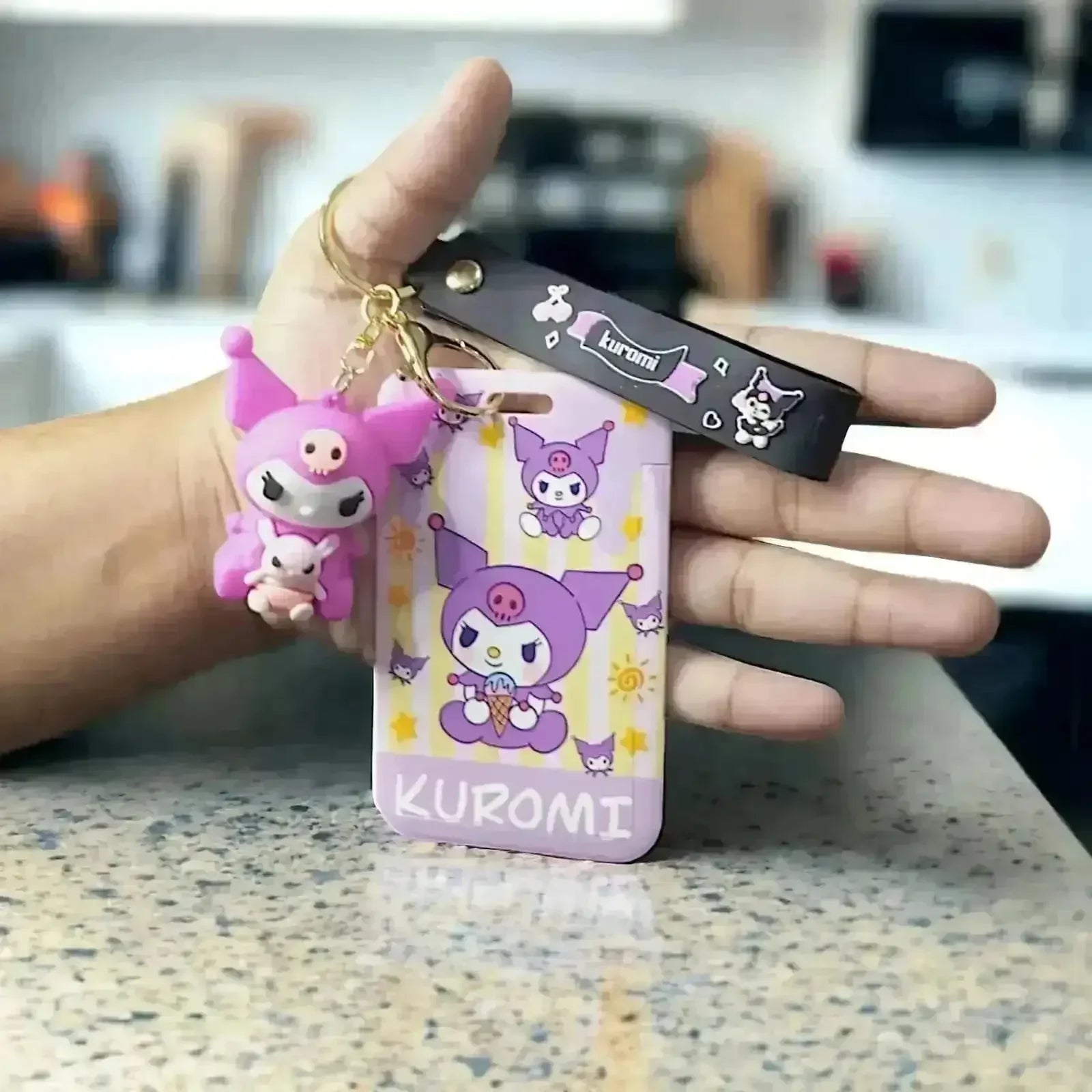 Sanrio Kawaii ID Card Keychain - Bear Hugs