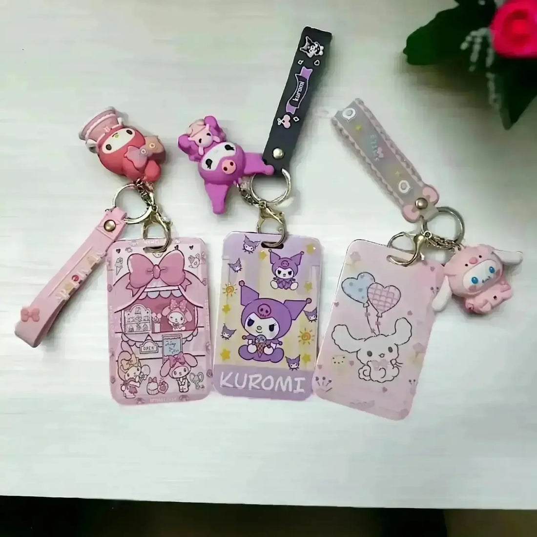 Sanrio Kawaii ID Card Keychain - Bear Hugs