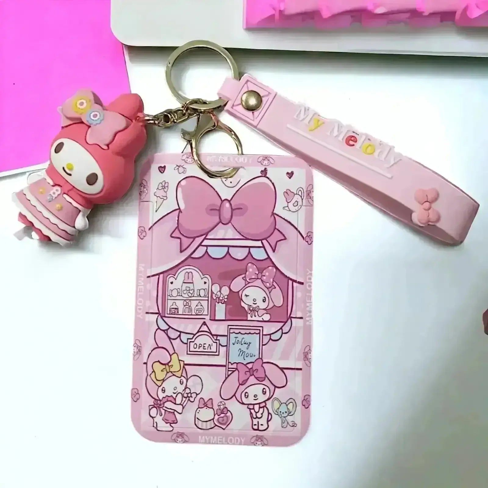 Sanrio Kawaii ID Card Keychain - Bear Hugs