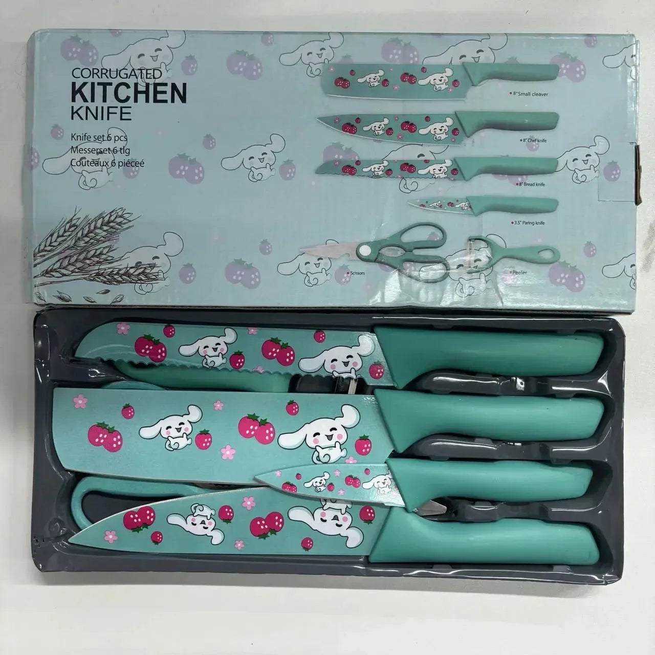 Sanrio Kawaii Kitchen Knife Set - Bear Hugs
