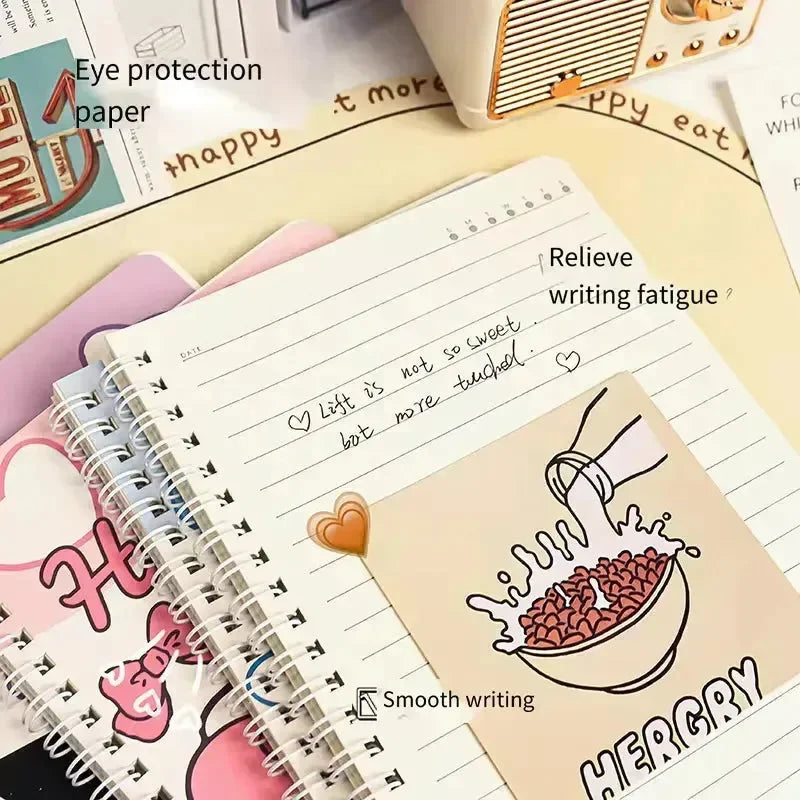 Sanrio Kawaii Notes A5 Coil Notebook - Bear Hugs