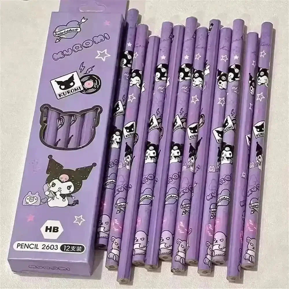 Sanrio Kawaii Pencil Set (12 Pcs) - Bear Hugs