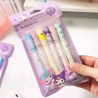 Sanrio Kawaii Pouch Highlighter (Set of 6) - Bear Hugs