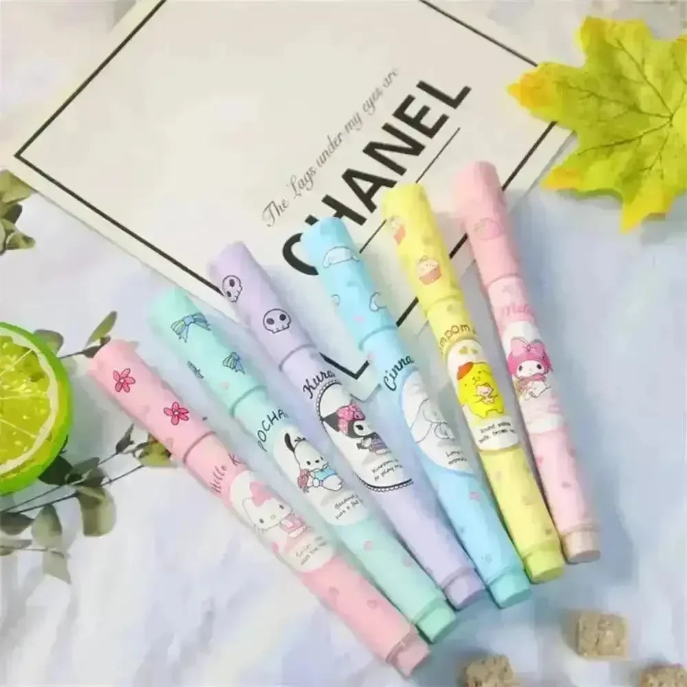 Sanrio Kawaii Pouch Highlighter (Set of 6) - Bear Hugs