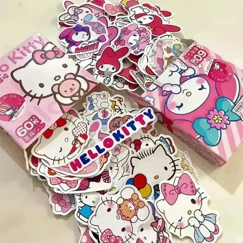 Sanrio Kawaii Sticker Box (60 Pcs) - Bear Hugs