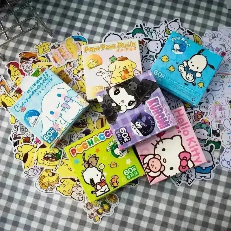 Sanrio Kawaii Sticker Box (60 Pcs) - Bear Hugs