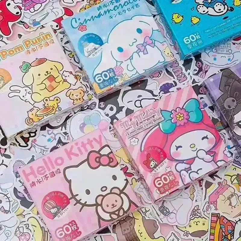 Sanrio Kawaii Sticker Box (60 Pcs) - Bear Hugs