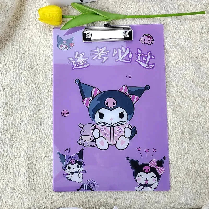 Sanrio Kuromi A4 Exam Pad - Bear Hugs