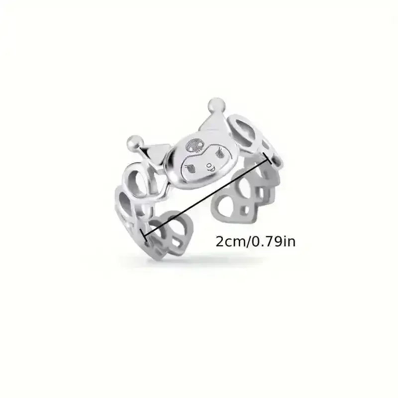 Sanrio Kuromi Adjustable Love Ring - Bear Hugs