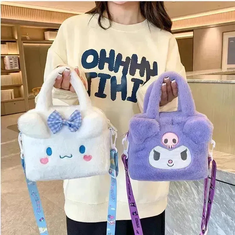 Sanrio Kuromi & Cinnamoroll Plush Sling Bags - Bear Hugs