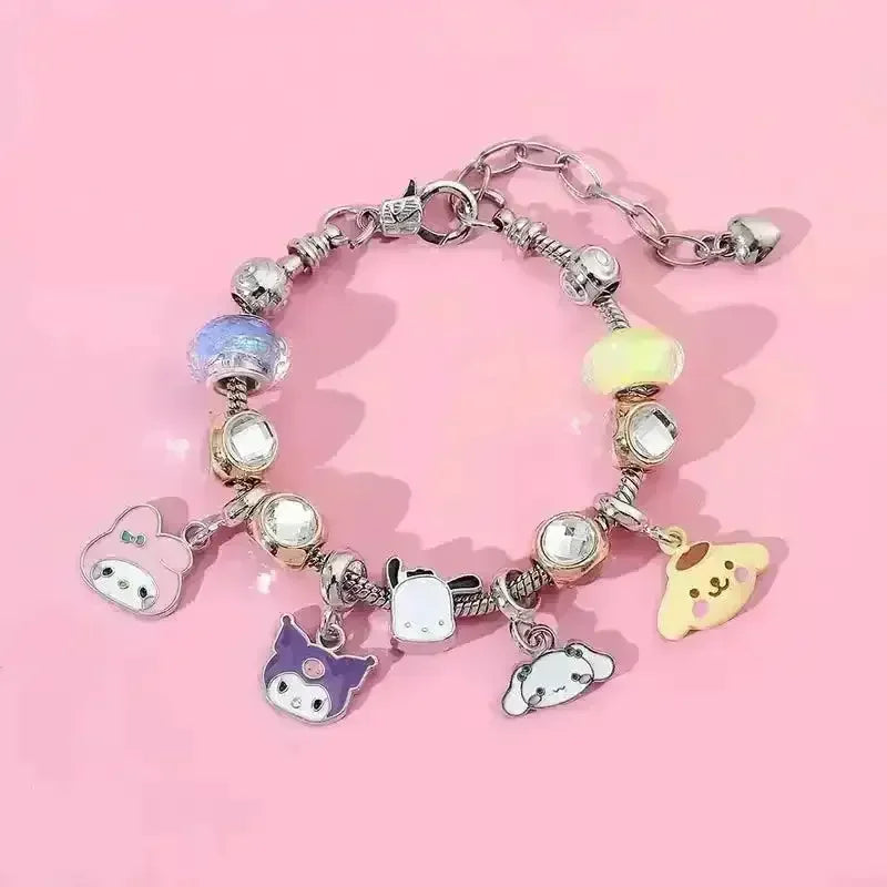 Sanrio Kuromi and Friends Charm Bracelet - Bear Hugs