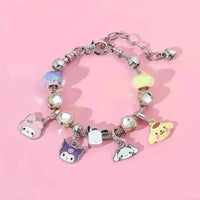 Sanrio Kuromi and Friends Charm Bracelet - Bear Hugs