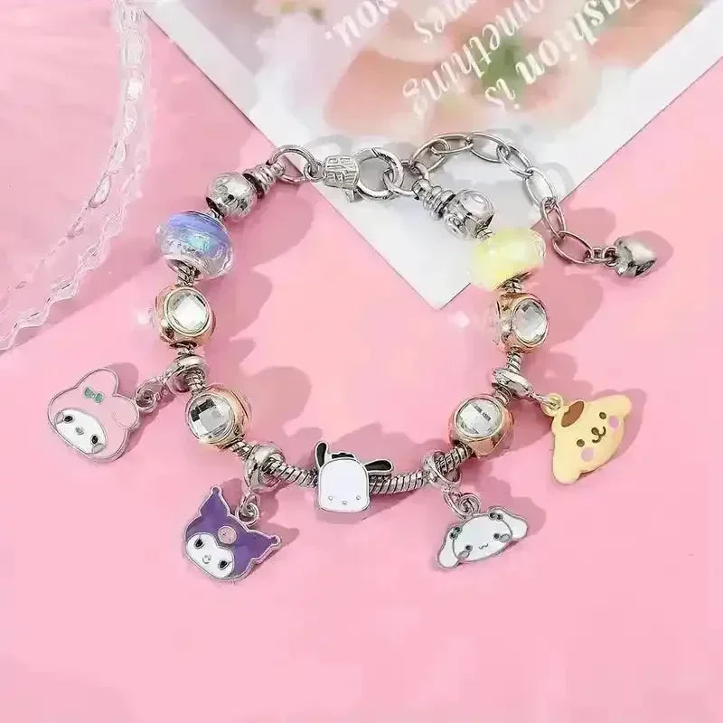 Sanrio Kuromi and Friends Charm Bracelet - Bear Hugs