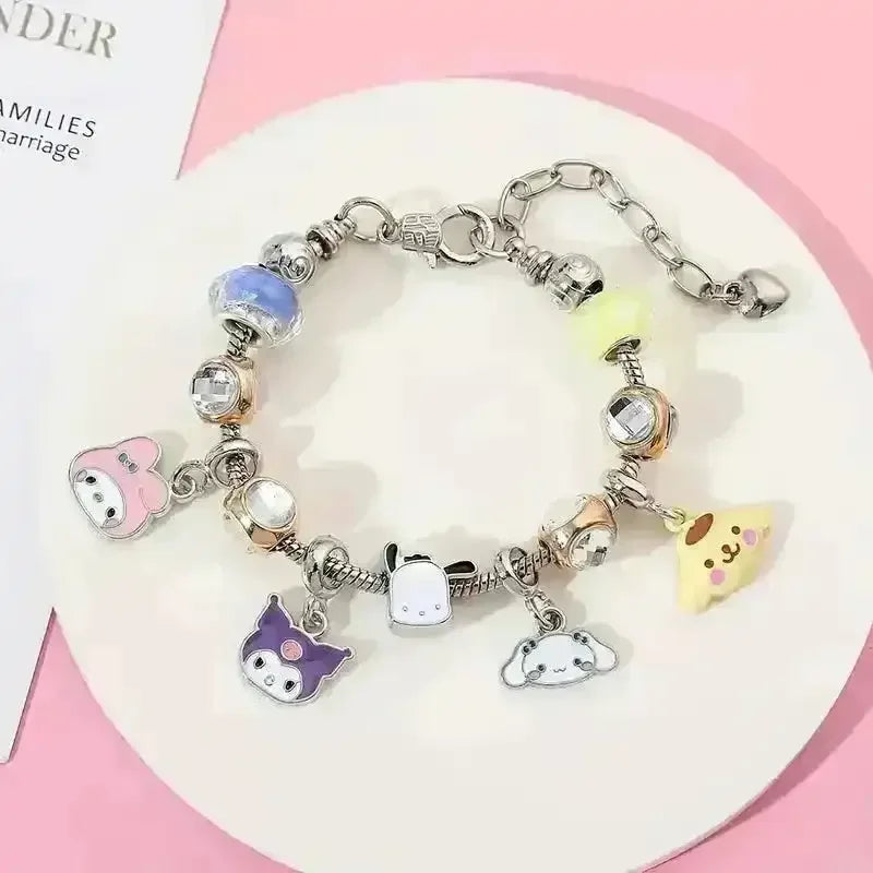 Sanrio Kuromi and Friends Charm Bracelet - Bear Hugs