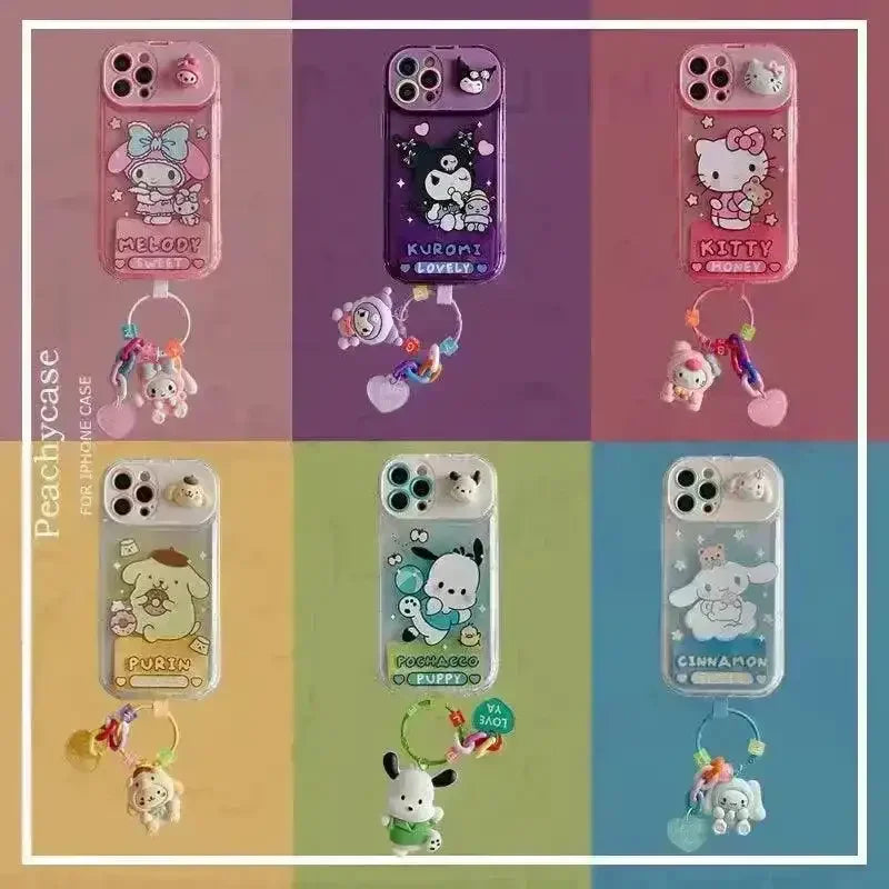Sanrio Kuromi & Friends Mirror Stand Case (For iPhones) - Bear Hugs