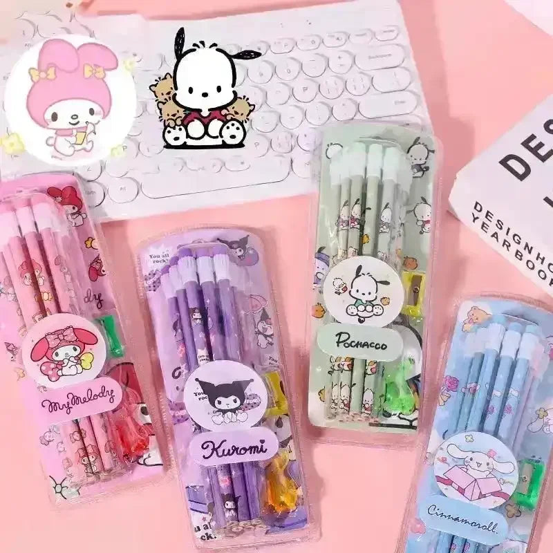Sanrio Kuromi & Friends Pencil Set (12 Pcs) - Bear Hugs