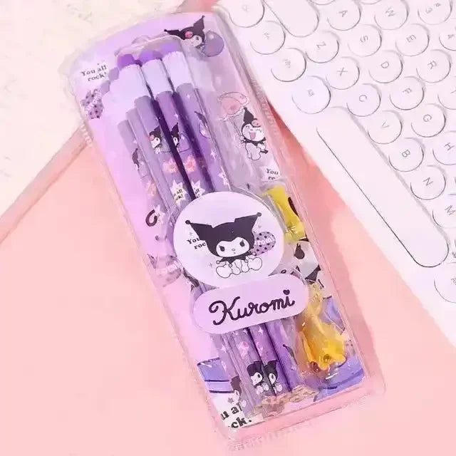 Sanrio Kuromi & Friends Pencil Set (12 Pcs) - Bear Hugs