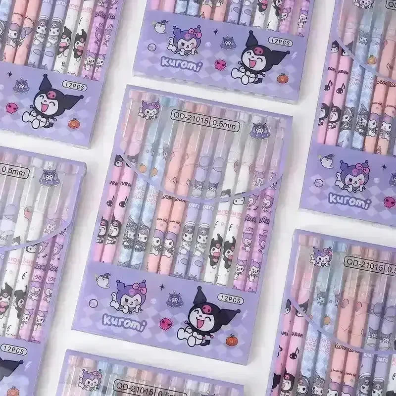 Sanrio Kuromi Design Erasable Pen (Set of 12) - Bear Hugs