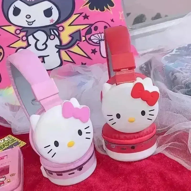 Hello Kitty 液晶テレビ 猫耳デザイン Sanliou Kuromi Hello Kitty AH 806 Wireless Headphones