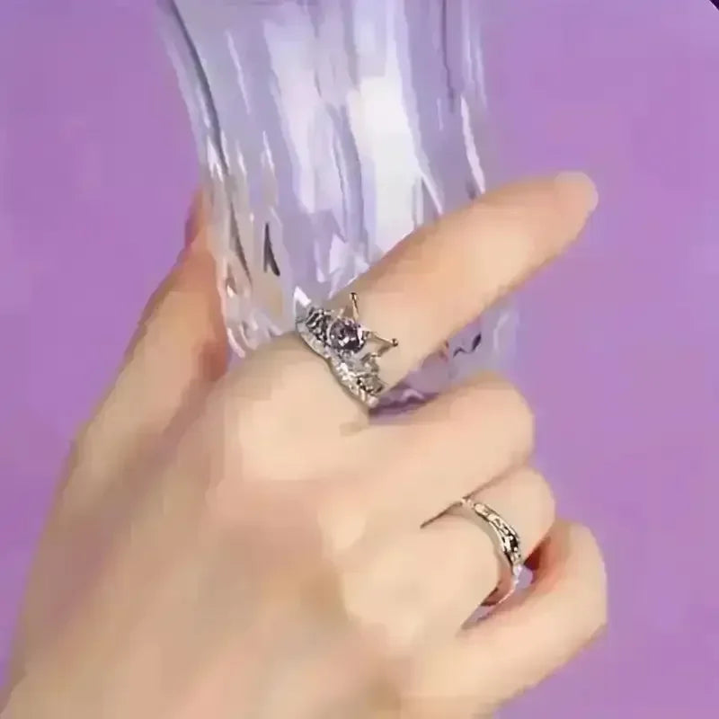 Sanrio Kuromi Love Promise Ring Set - Bear Hugs