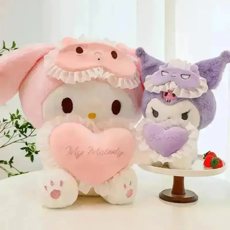 Sanrio Kuromi Melody Heart Plushies - Bear Hugs
