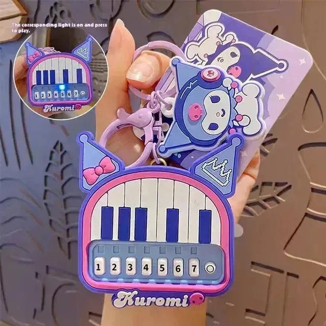 Sanrio Kuromi Musical Piano Keychain - Bear Hugs