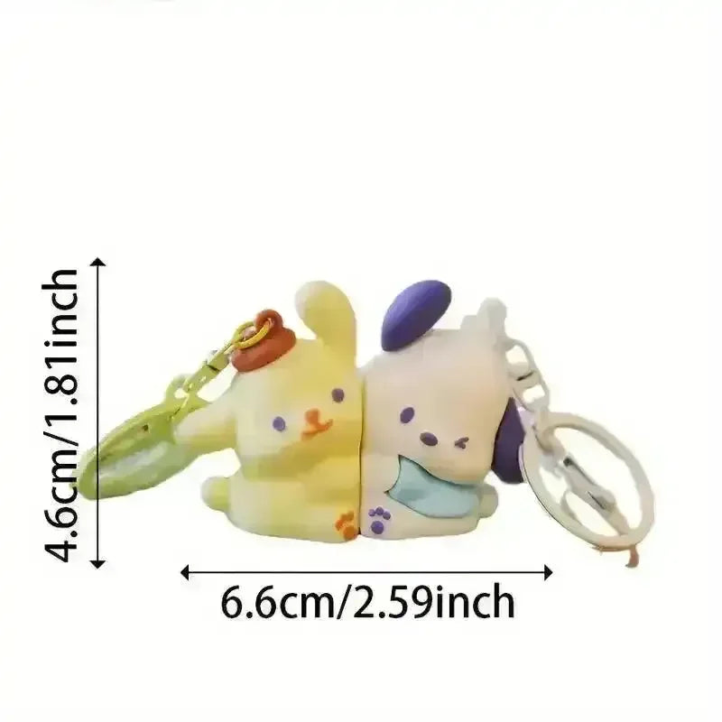 Sanrio Magnetic Pair Keychains - Bear Hugs