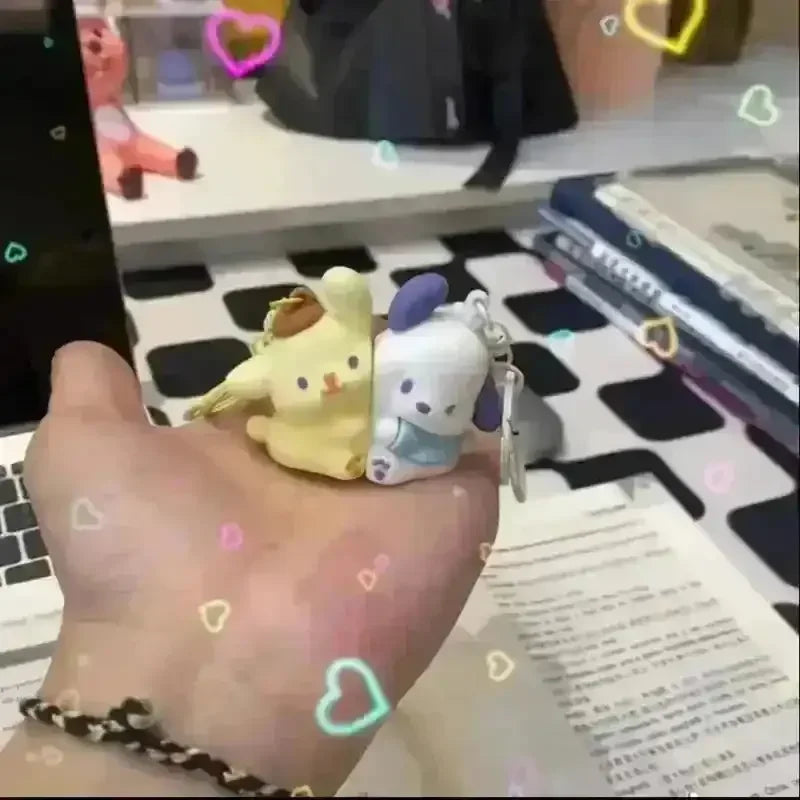 Sanrio Magnetic Pair Keychains - Bear Hugs