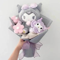 Sanrio My Melody Kuromi Purin Plush Pansy Bouquet - Bear Hugs
