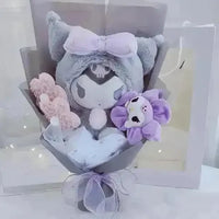 Sanrio My Melody Kuromi Purin Plush Pansy Bouquet - Bear Hugs