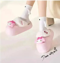 Sanrio Plush Thick-soled Slippers - Bear Hugs