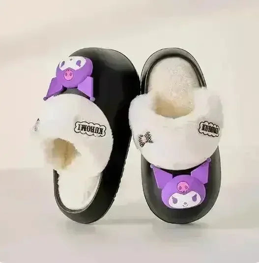 Sanrio Plush Thick-soled Slippers - Bear Hugs