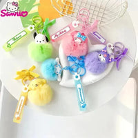 Sanrio Pom Pom Doll Face Keychains - Bear Hugs