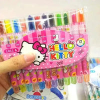 Sanrio Rainbow Crayon Set (12 Pcs) - Bear Hugs