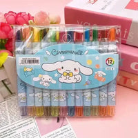 Sanrio Rainbow Crayon Set (12 Pcs) - Bear Hugs