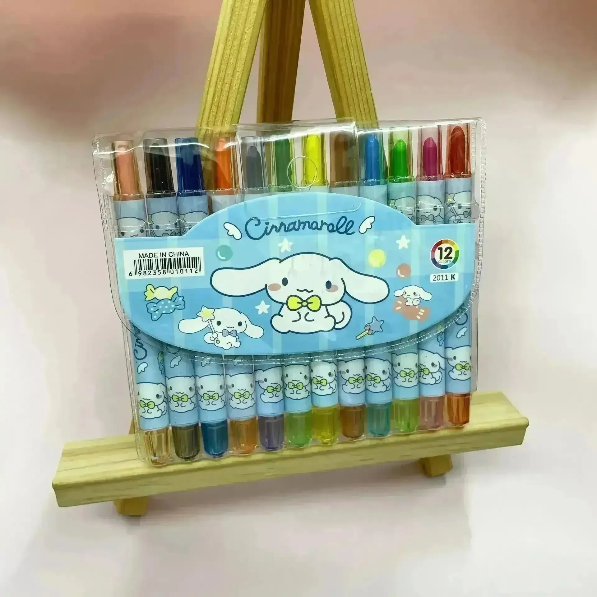 Sanrio Rainbow Crayon Set (12 Pcs) - Bear Hugs