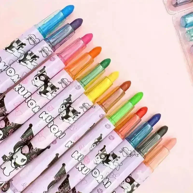 Sanrio Rainbow Crayon Set (12 Pcs) - Bear Hugs