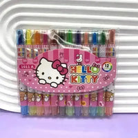 Sanrio Rainbow Crayon Set (12 Pcs) - Bear Hugs