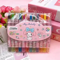 Sanrio Rainbow Crayon Set (12 Pcs) - Bear Hugs