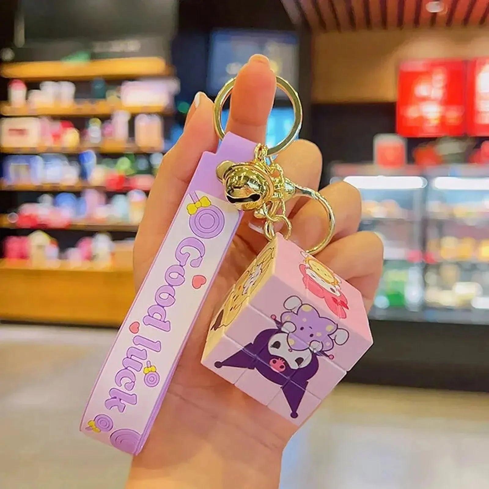 Sanrio Rubik's Cube Keychain - Bear Hugs