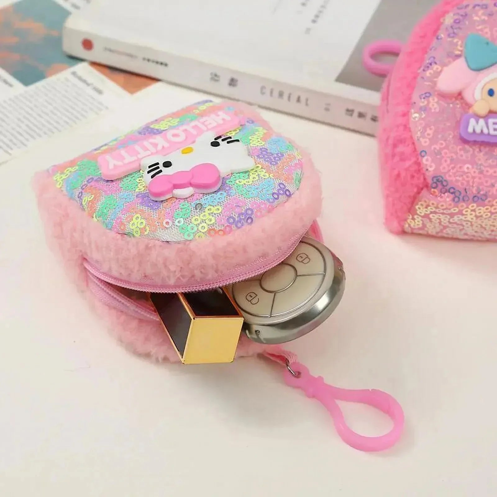 Sanrio Sequinned Coin Purse - Bear Hugs