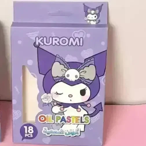 Sanrio Silky Oil Pastel Color Box (18 Pcs) - Bear Hugs