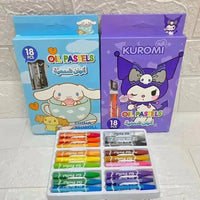 Sanrio Silky Oil Pastel Color Box (18 Pcs) - Bear Hugs