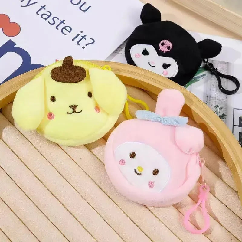 Sanrio Soft Serve Coin Purse Keychain - Bear Hugs