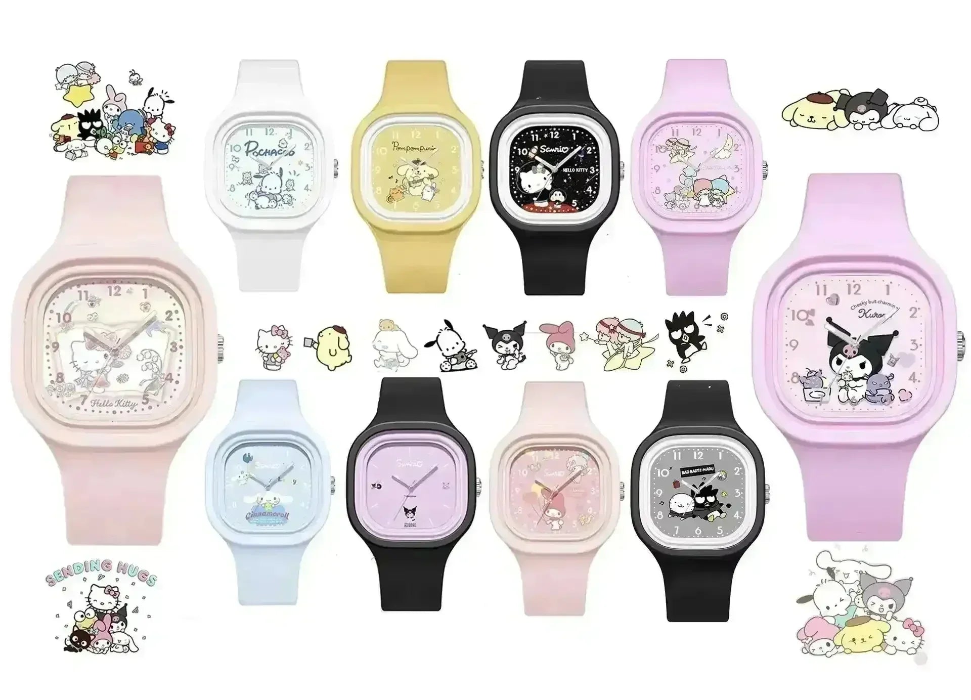 Sanrio Square Student Watch - Bear Hugs