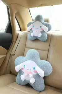 Sanrio Star Shaped Car Headrest and Back Plush Pillow - Bear Hugs
