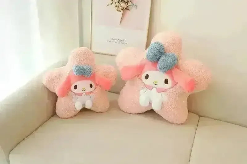 Sanrio Star Shaped Car Headrest and Back Plush Pillow - Bear Hugs