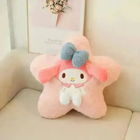 Sanrio Star Shaped Car Headrest and Back Plush Pillow - Bear Hugs